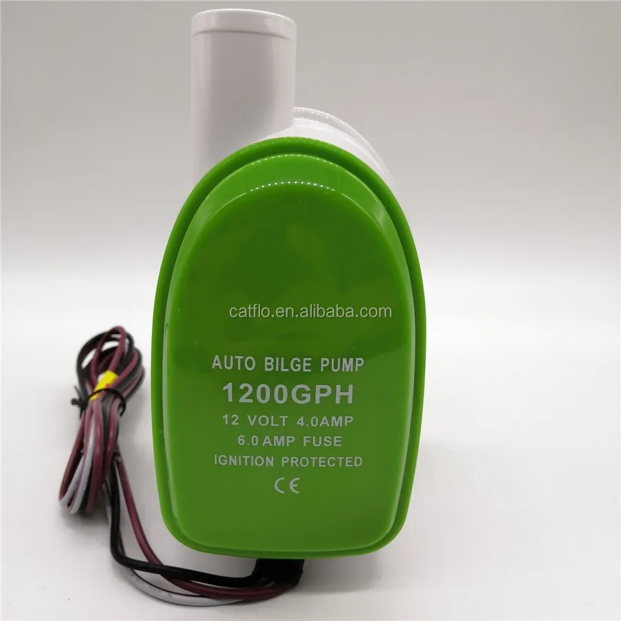 Odm 12v Submersible Sea Water Pump Auto Bilge Pump For Marine 600gph