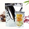 Gravure Printing Silver Stand Up Bags/ Plastic Linked Aluminum Foil Bag For Nut Snack Packaging Bags