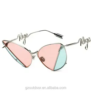 unique dance party two colors ocean lenses sunglasses,new model fashion twists frame goggles,hot special design nice shades
