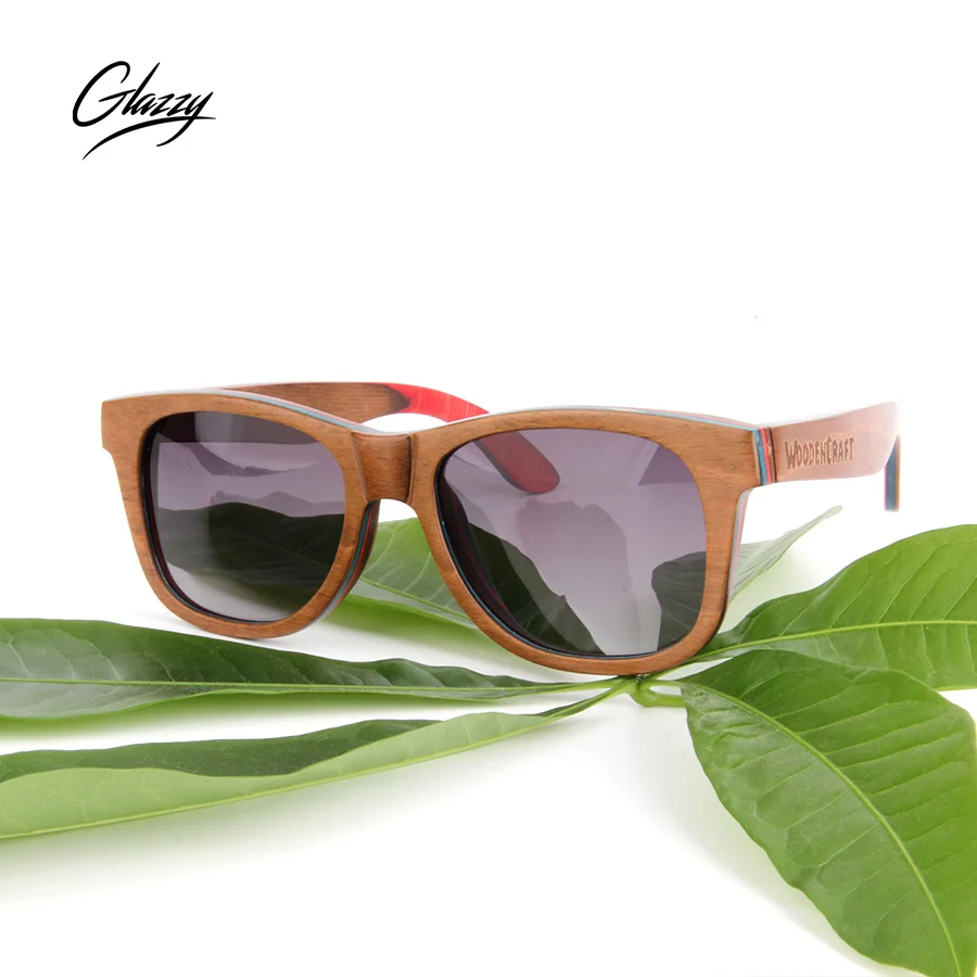 

2019 Custom round wood frame polarized brand wooden sunglasses, Customized