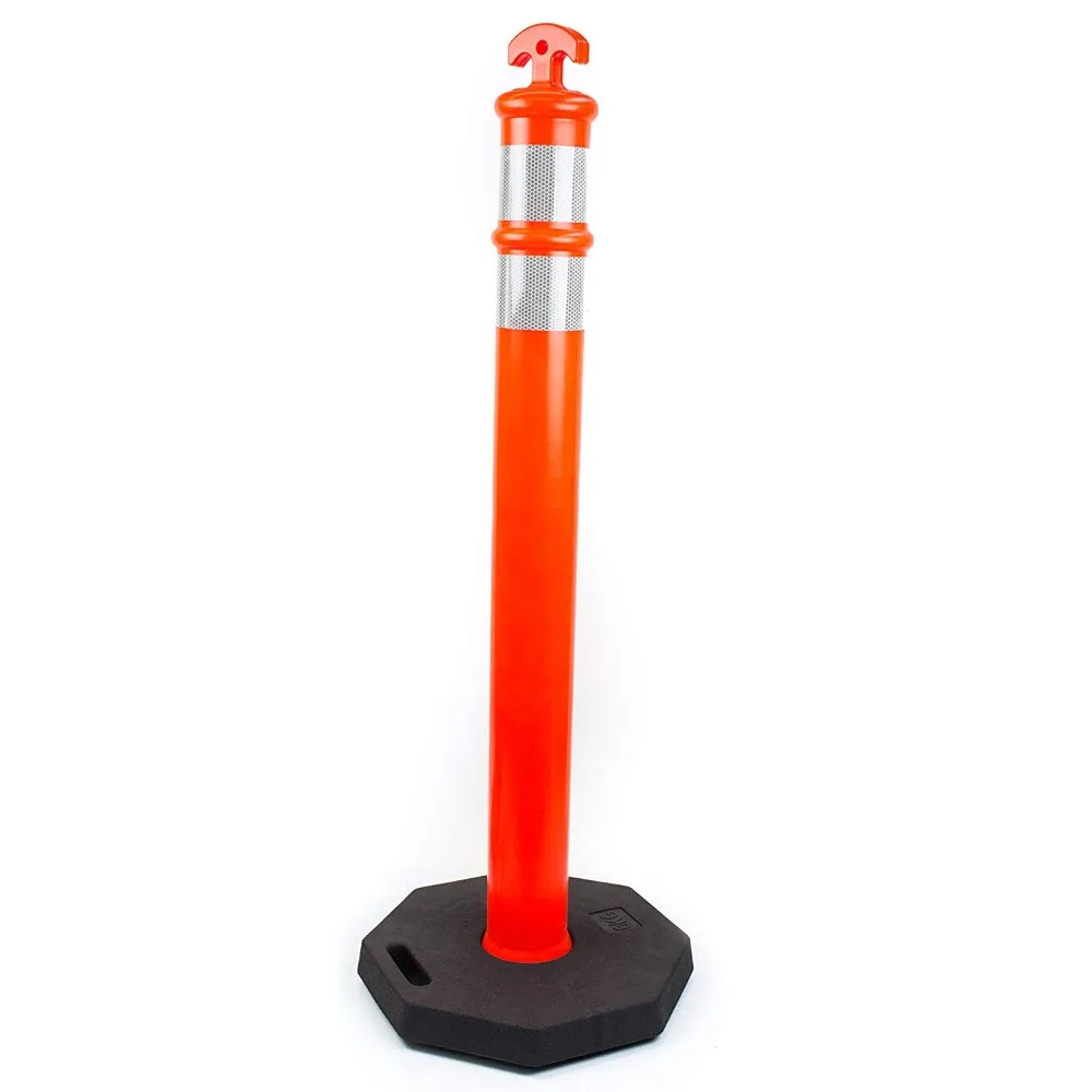 T Top Portable Traffic Delineator Post With Octagonal Rubber Base - Buy ...