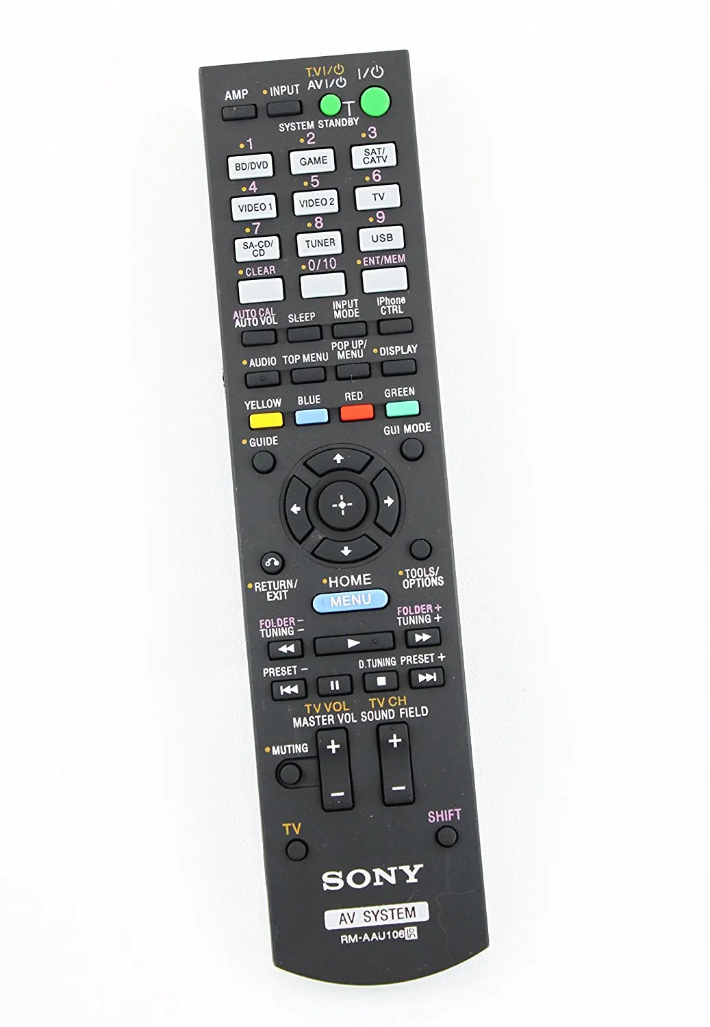 Get Quotations · Original Sony RM-AAU106 3D AV Audio Receiver Remote  Control for Models STR-DH720