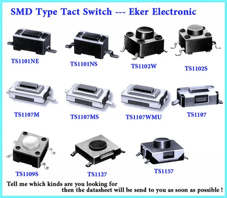 500PCS 3X6X2.5mm Tactile Push Button Switch Tact Switch Micro Switch 2-Pin SMD 