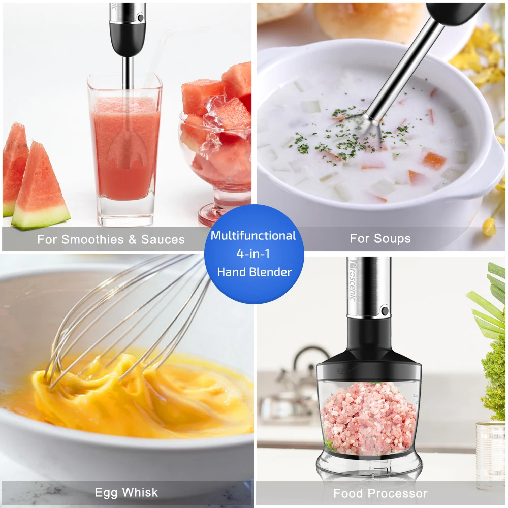 
Proscenic 2018 NEWEST Design hand immersion blender 