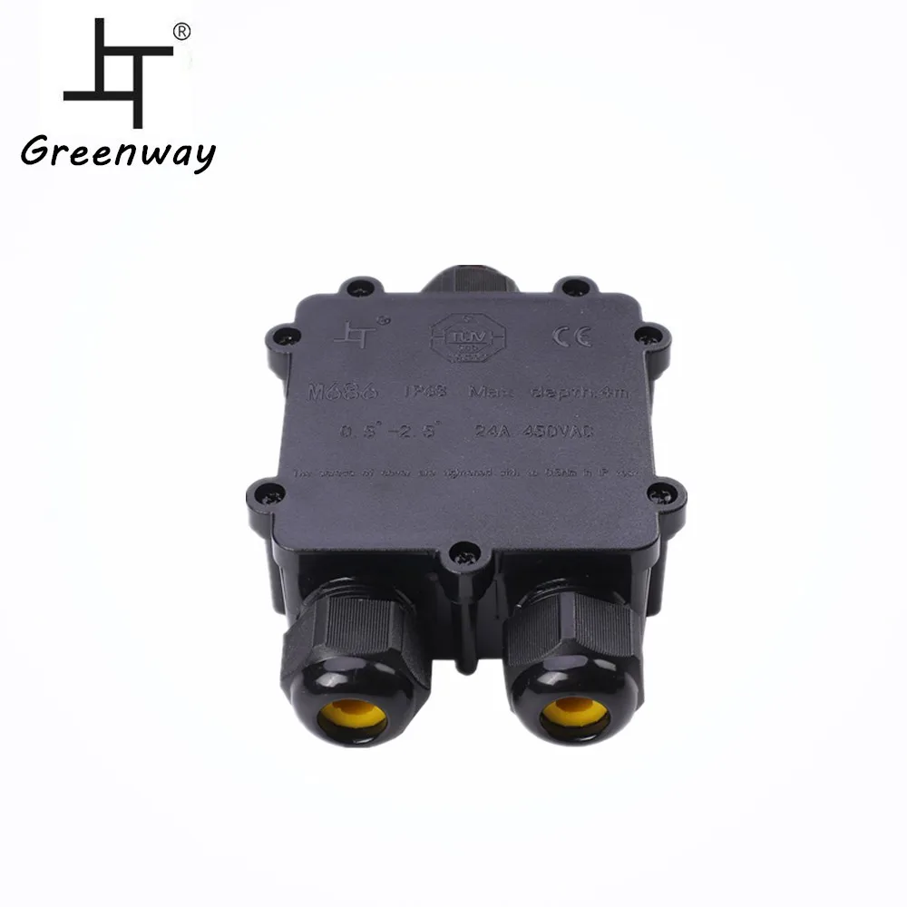 Greenway Ip68 Automotive Junction Box 3 Way Junction Box Waterproof