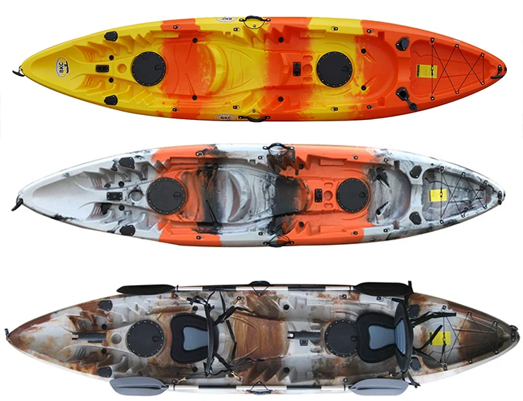 Most Popular Wholesale Stabilizer Plastic Sit On 3 Person Kayak Fishing Boat Kayak Ocean For