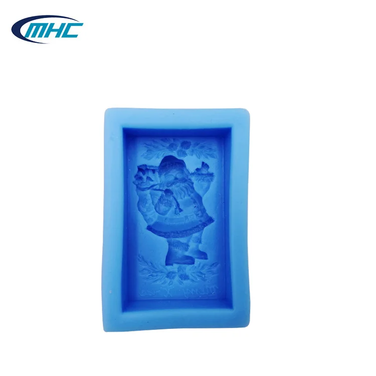 

High Quality Factory Price Christmas Shaped Silicone Fondant Mold, Blue