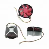 Round cpu fan and pc cooler with sleeve & ball & liquid bearing square aluminum heatsink for processor socket lga775/115x