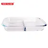 borosilicate glass baking dishes and bakeware with dividers