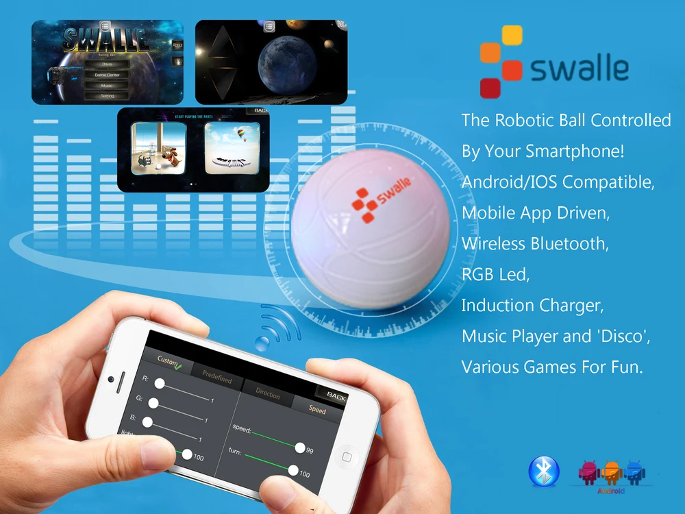 Swalle Android App Controlled Rc Toys Submarine Remote Control Robotic Ball Buy Android App Controlled Toys Rc Submarine Toy Rc Toy Product On Alibaba Com