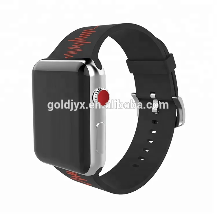 

Smart Silicone 38mm/42mm watch band for apple watch,silicone printed apple strap, Customized