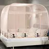 Princess Style Yurt Mosquito Net Elegant Canopy Netting For Girls Room Decor King/queen Size Bed Mesh Adults Kids Mosquito Net