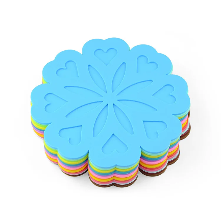 

Factory Customization Heat Resistant Washable Silicone Table Mat Silicone Coaster Tableware Mat