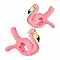 

2019 Best Selling Clothesline Accessories Animal Type Beach Towel Clamp Beach Towel Plastic Clips with Bird Shape