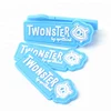 Custom 3D Cute Animal Cartoon Name Logo Soft PVC Silicone Rubber Patches Labels for Shoes and Toys