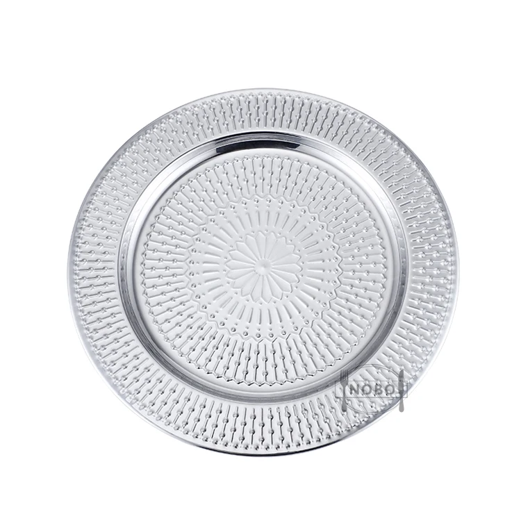 Wholesale Restaurant Metal Dish Hotel Used Stainless Steel Luxury Gold
