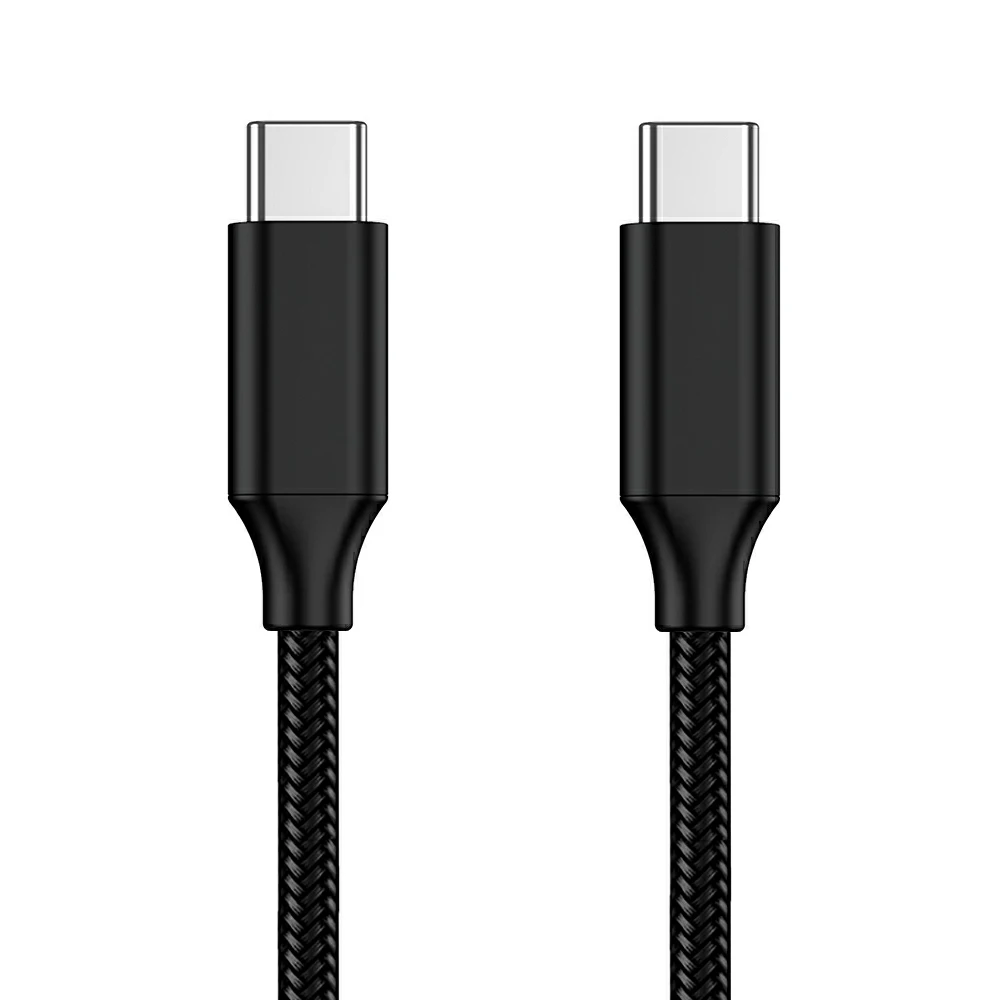 
Nylon braided USB 2.0 Gen 1 type C to type C 5A with E mark chip PD 100W charging cable for MacBook Laptop  (60823103207)