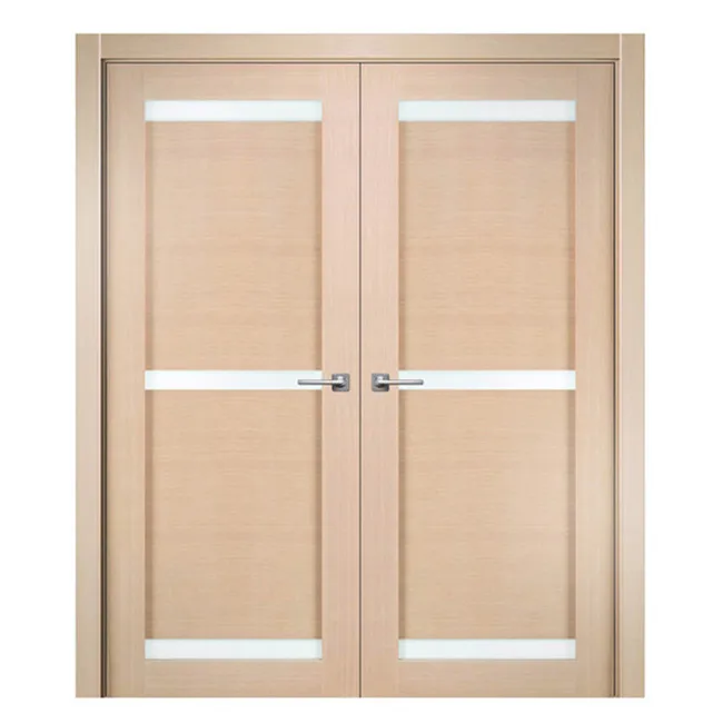 High Quality Interior Office Wood Door With Glass Window Contemporary