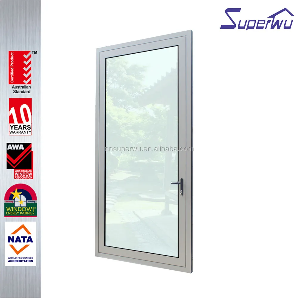 Pivot Entry Door AAMA,NFRC,DADE Florida Test Aluminum with AS2208 Certificated Insulating Glass Interior Swing Aluminum Alloy