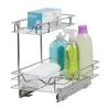 Metal Countertop Kitchen Pull Cabinet Organizer with Wire Shelves
