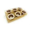 Cheap carbon steel non-stick coating champagne gold 6 Cup Popover Pan Mold Wire Rack