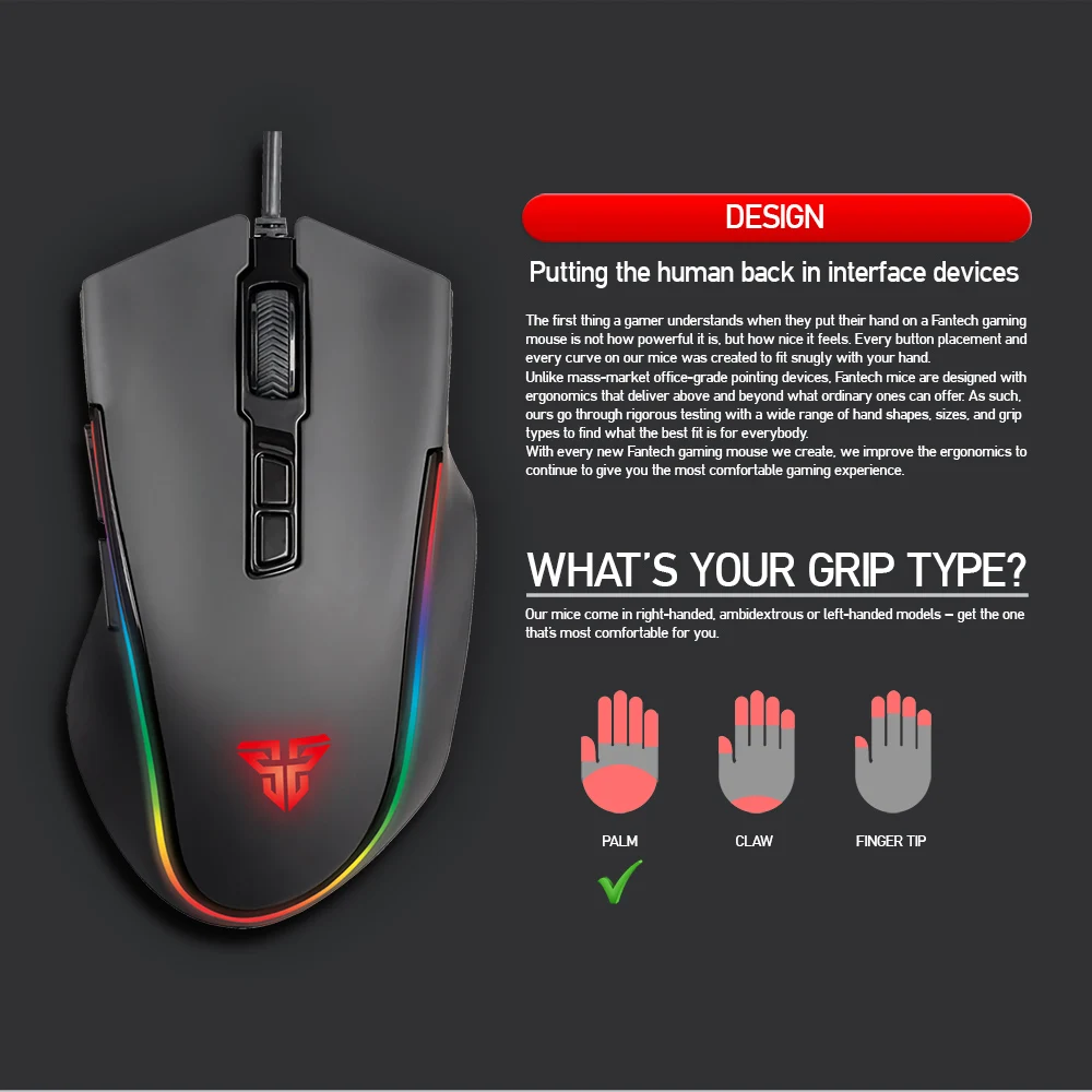 Best Seller Gaming Mouse With Avago Sensor And Huano Switch For Longer