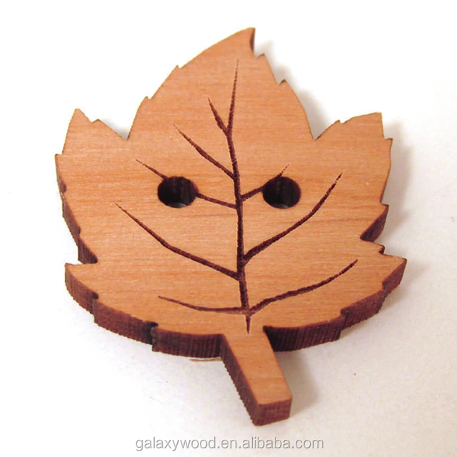 personalized custom wholesale wood leaf caving pieces ,wood