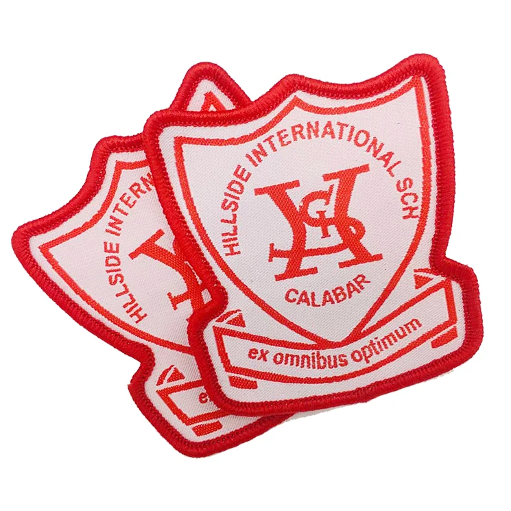High Quality Custom School Uniform Woven Badge Suit Badge From China