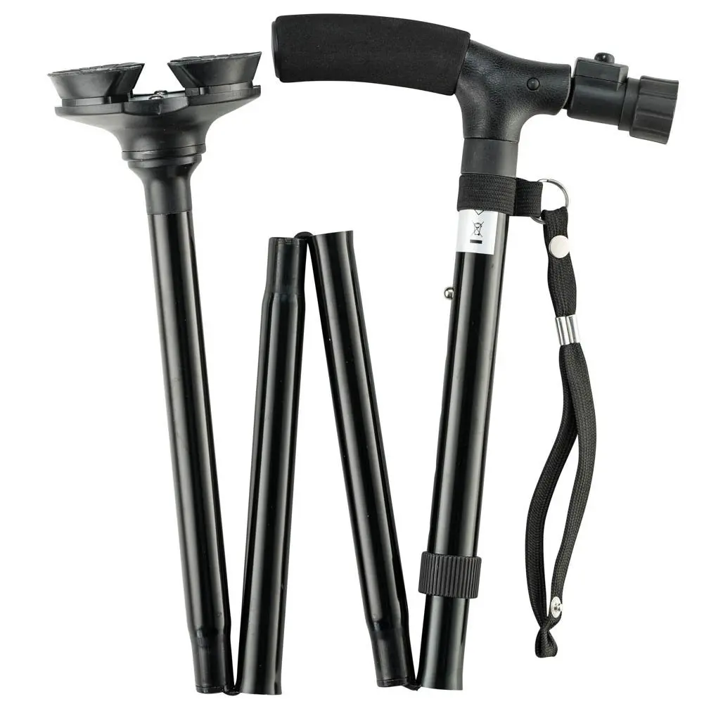 Elder Cane Led Light Folding Walking Stick Battery Power Buy Plastic