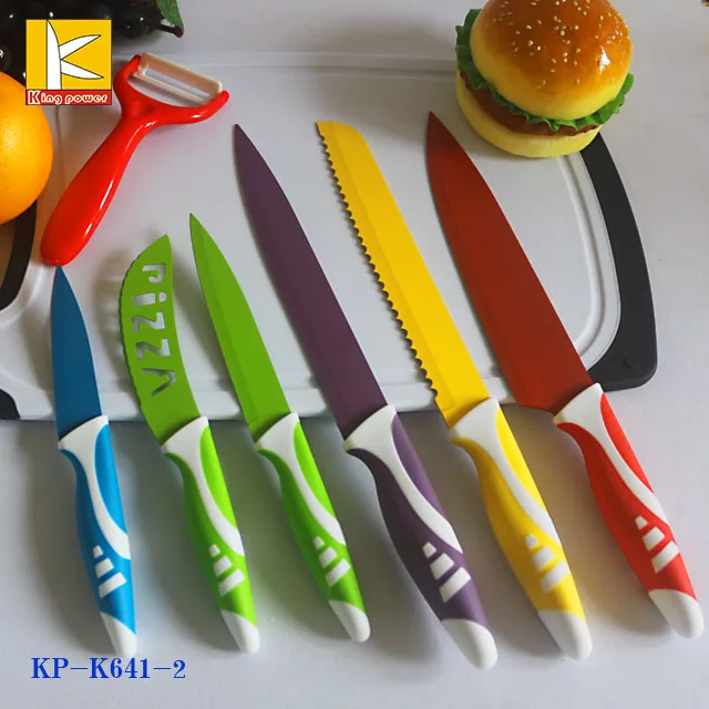 Fancy gift box packed swiss line non stick the kitchen knife