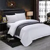 Simple And Opulence 100% Cotton Washed Basic Style Solid Hotel Duvet Cover Set