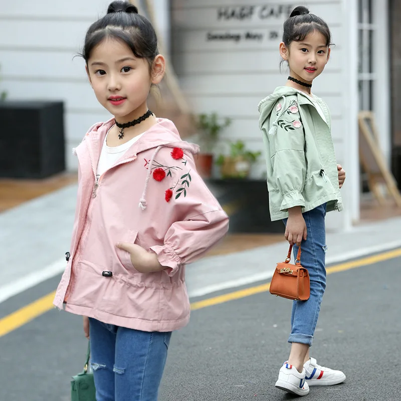 New Girls Korean Version Children's Wear 2018 Casual Wind Jacket ...