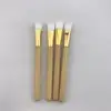 Melason Synthetic Bristle Custom Single Wood Color Flast Nose Clean Brush With String To Remove and Clean Blackhead BrushTools