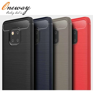 Carbon Fibre Soft TPU Case Huawei Mate 20 Lite Mate 20 Pro Y5 2018