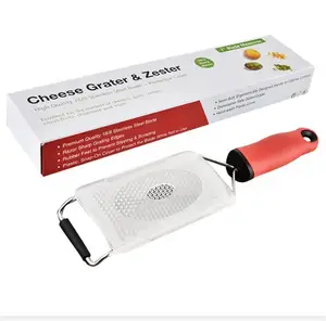 Stainless Steel Zester Cheese Grater Kitchen Multi Function Hand Held Grater Zester for Lemon Garlic Ginger