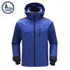 waterproof windproof melange cationic dying softshell men jacket