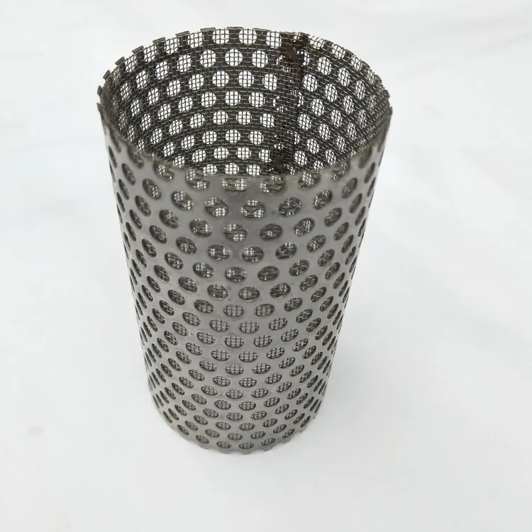 Perforated Stainless Steel Wire Mesh Cylinder Filter Strainer Buy