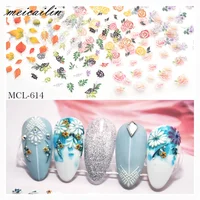 

5D Nail Stickers Embossed Flowers Self-adhesive Decals nail sticker