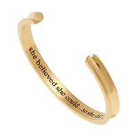 

women motivation Stainless steel cuff bracelet