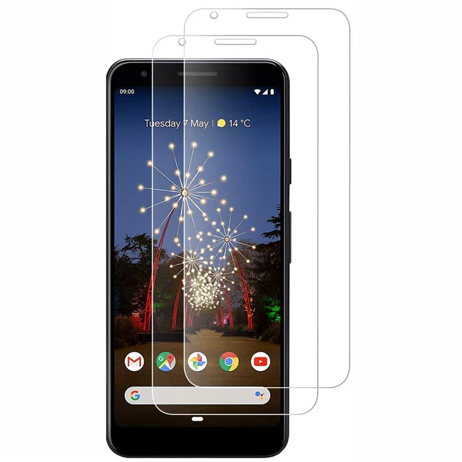 

Pixel 3A Screen Protector Custom 0.33MM 2.5D 9H Full Glue Tempered Glass Screen Protector for Smartphone Google Pixel 3A