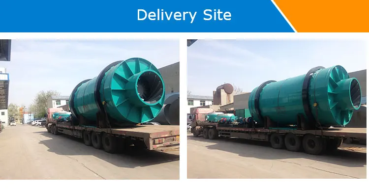 Large Ore triple pass rotary drum dryer three cylinder limestone dryer for sale