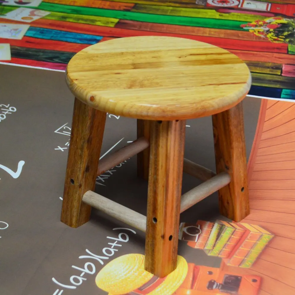 Cheap Small Wooden Mini Stool Display Stand