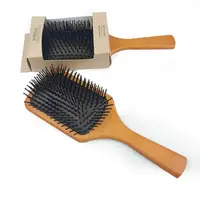 

Factory supply custom wooden handle air cushion comb anti-static comb massage hair comb