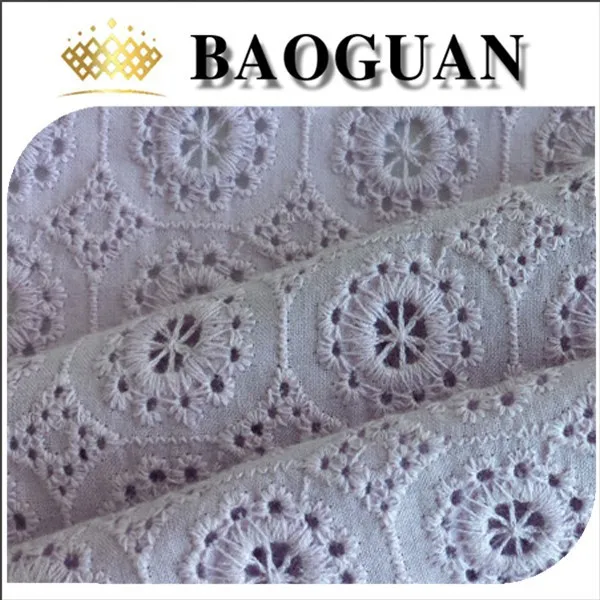 
purple color eyelet embroidered 100 cotton fabric prices BG1791  (60113310503)