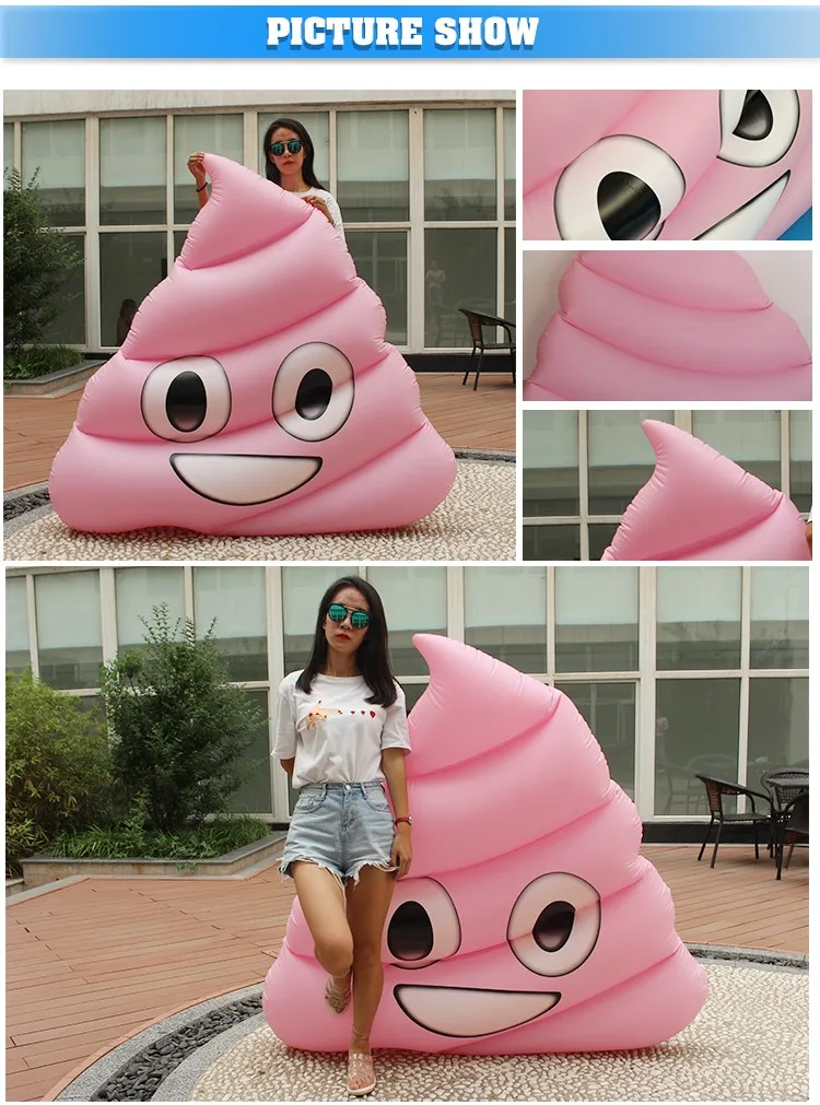Newest Emoji Poop Pool Float / Giant Emoji Poop Pool Float In Outdoor