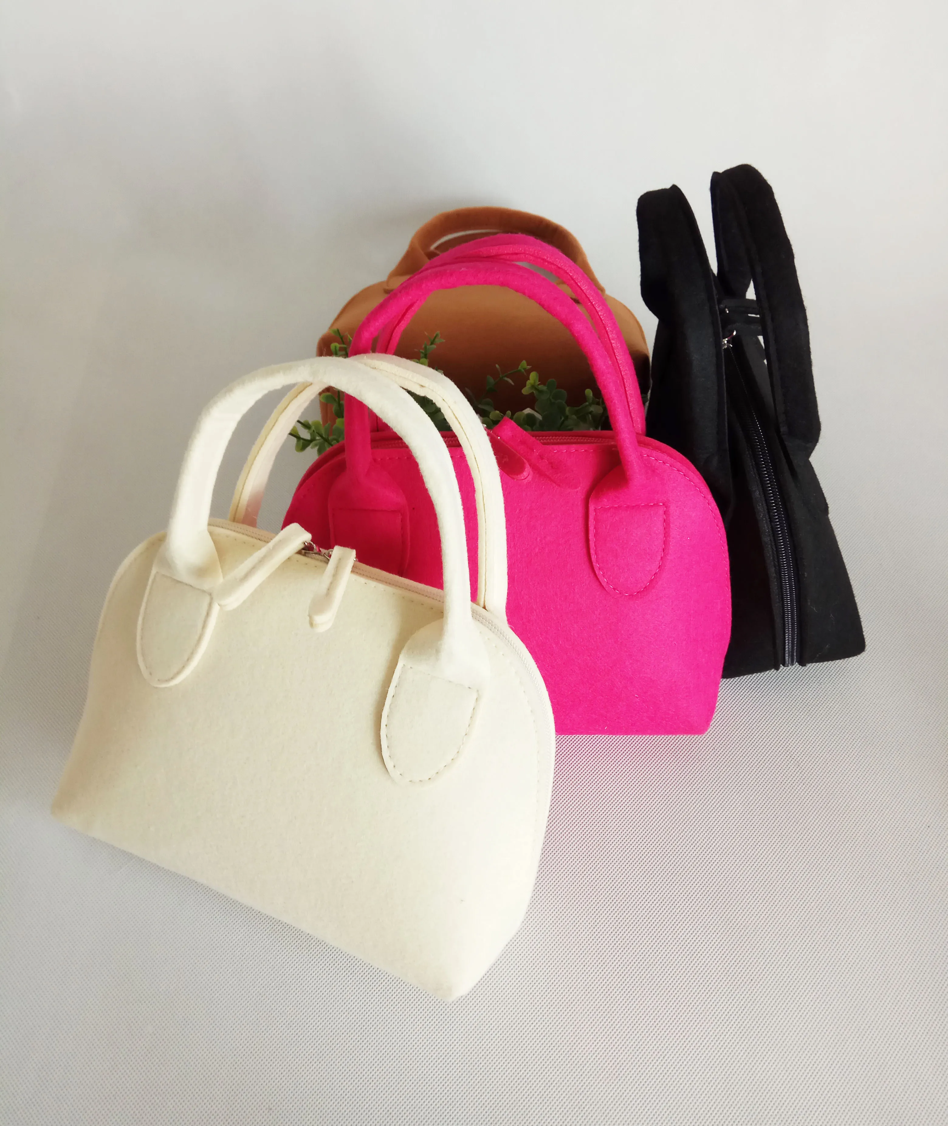 

2019 New Design Felt Tote Bag/Felt Handbag for Women