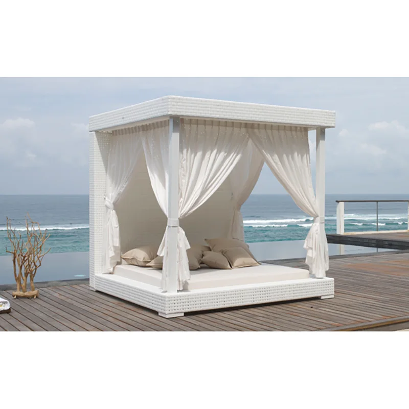 Venta al por mayor muebles de exterior doble tumbona-Compre online los