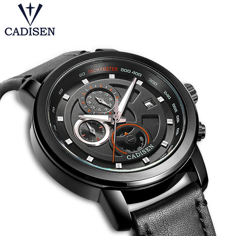 

CADISEN Waterproof Mens Watches Top Brand Luxury Business Quartz Watch Men Military Sports Casual Clock Relogio Masculino