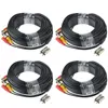 4 PACK 100ft bnc video power cable security camera wire cord for cctv dvr surveillance system