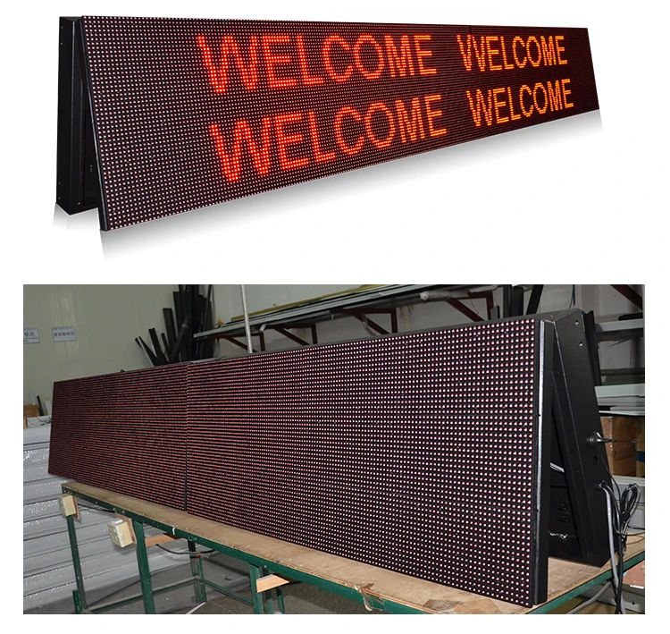 Ip53 P10 9x3 Red Led Message Board Outdoor Led Message Board Display